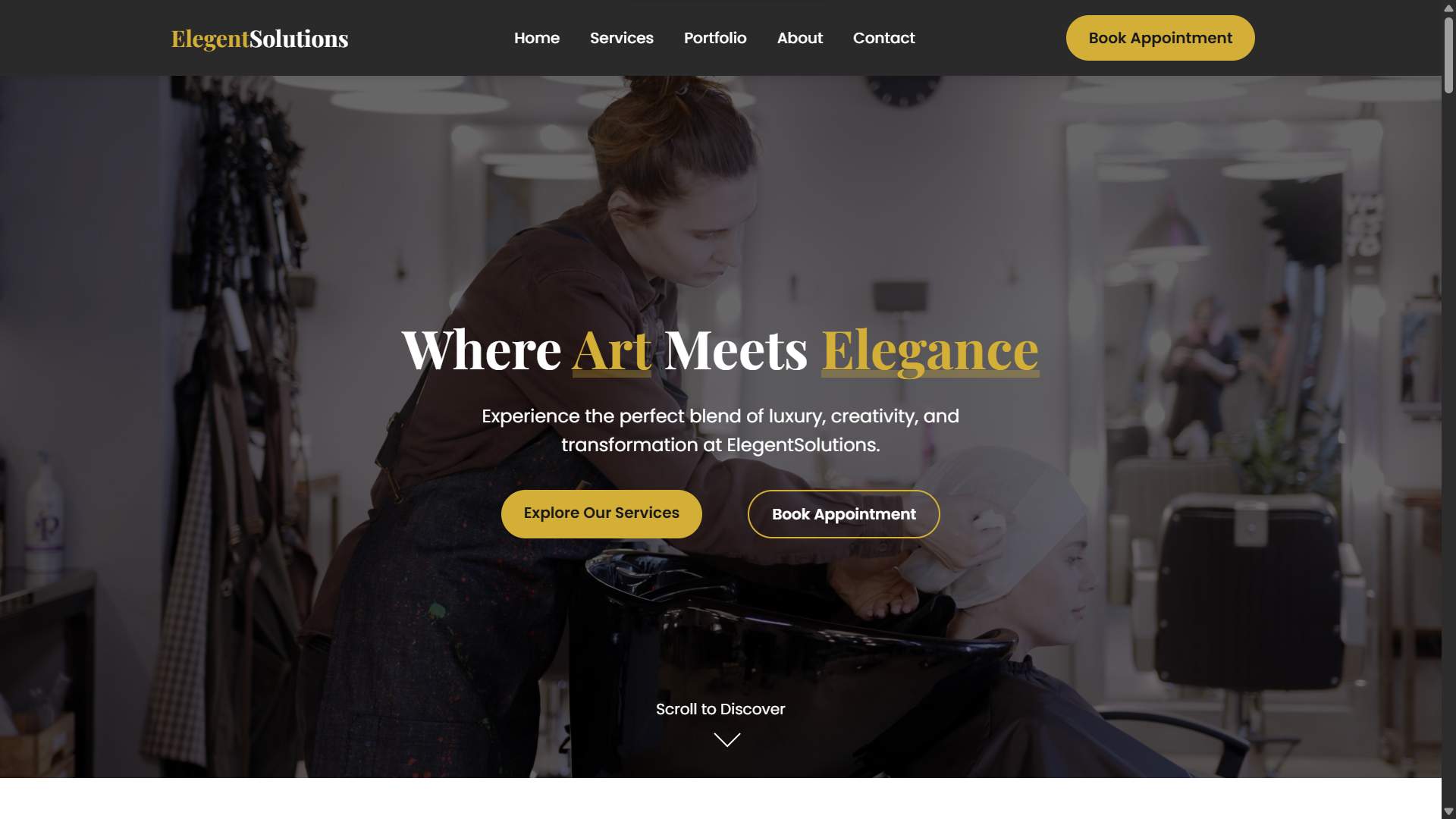 Beauty Salon Website